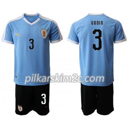 Koszulka Urugwaj Diego Godin 3 Dziecięca Główna 2019 - Koszulki Piłkarskie